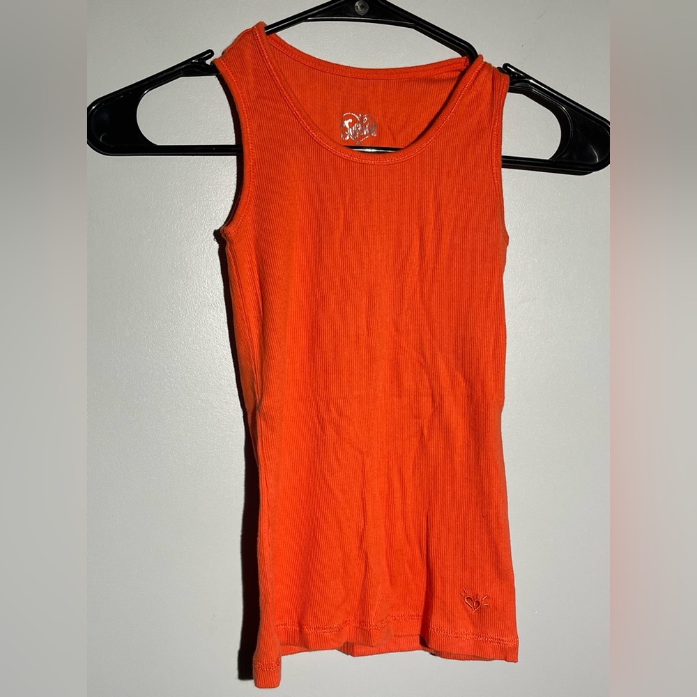 Justice Vibrant Orange Tank Top
